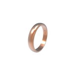 CLASSIC ROSE GOLD HALF-COVER WEDDING RING