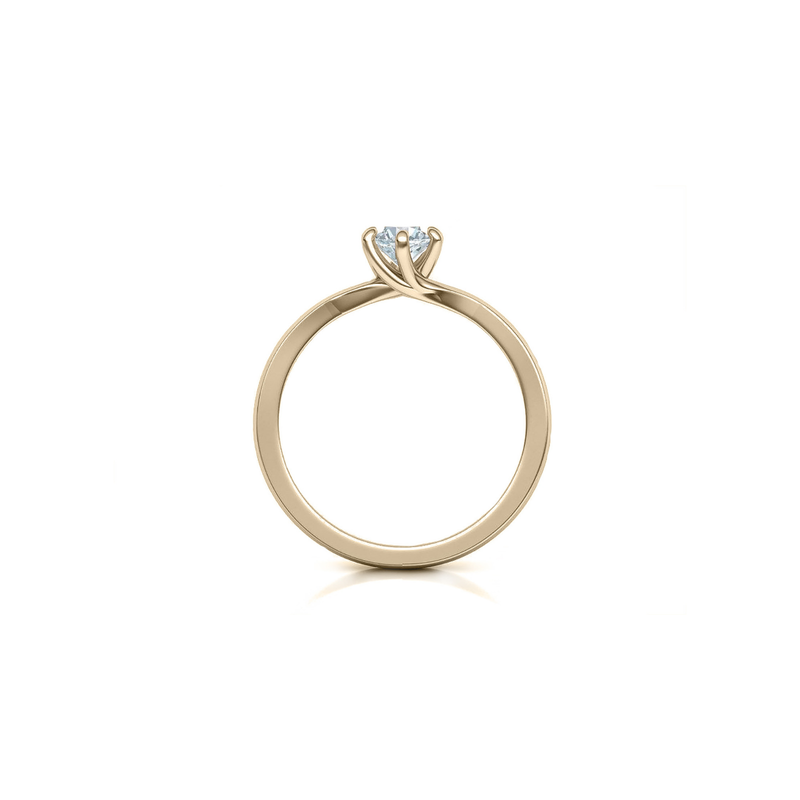 CLASSIC YELLOW GOLD HALF ROUND WEDDING RING