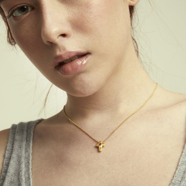 Collar Mini Puffy cross