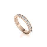 CLASSIC YELLOW GOLD HALF ROUND WEDDING RING