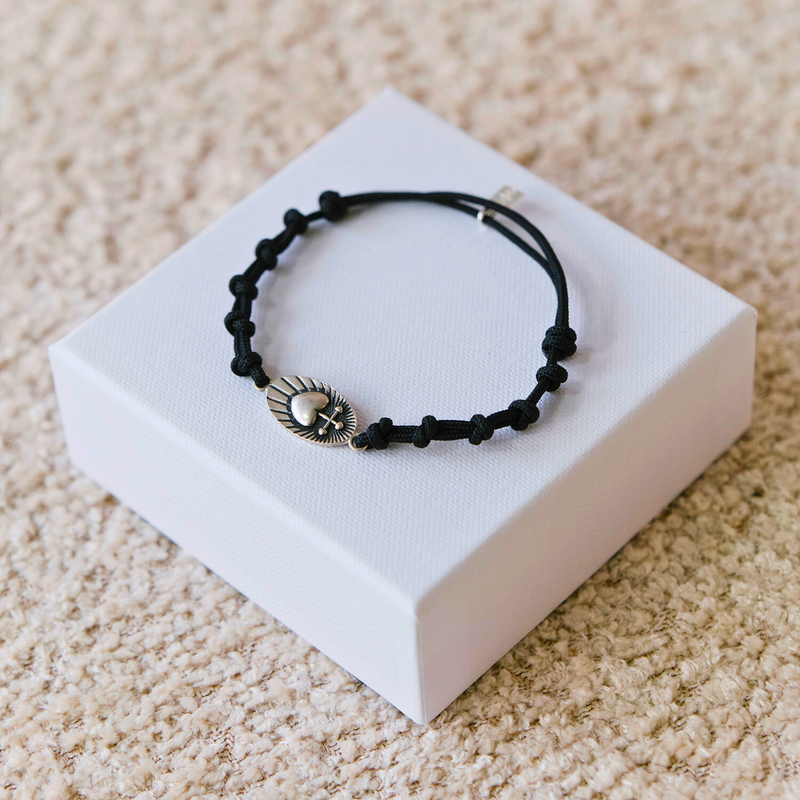PULSERA MEDALLA DETENTE SAGRADO CORAZÓN DE JESÚS UNISEX
