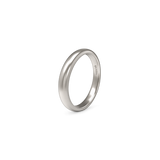 Alianza de boda Almendrada en oro blanco 18k
