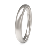 Alianza de boda Almendrada en oro blanco 18k