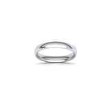 Alianza de boda Comfort en oro blanco 18k