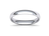 Alianza de boda Comfort en oro blanco 18k