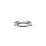 Alianza de boda Comfort en oro blanco 18k