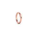 Alianza de boda artesanal Twist en oro rosa 18k