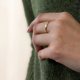 CLASSIC YELLOW GOLD HALF ROUND WEDDING RING
