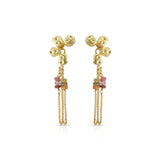 Tourmaline & Chains Pebbles earrings