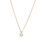 Aquamarine Birthstone March Necklace
