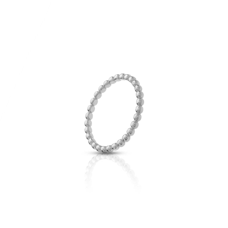 Stacking bubbles silver ring