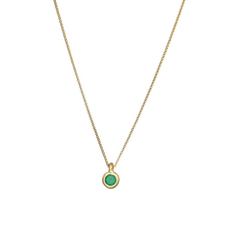Emerald May Birthstone necklace