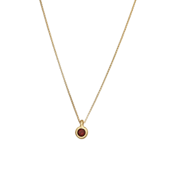 Garnet Birthstone January Necklace