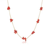 Fiji red coral necklace