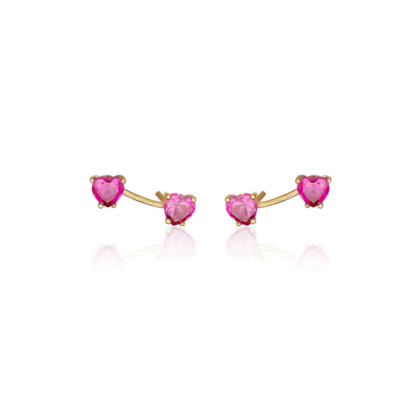 Ruby pink Aroha earrings