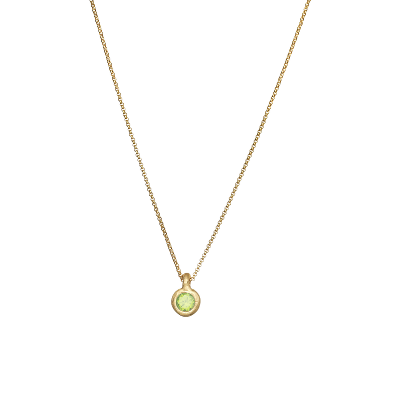 Peridot August Birthstone necklace