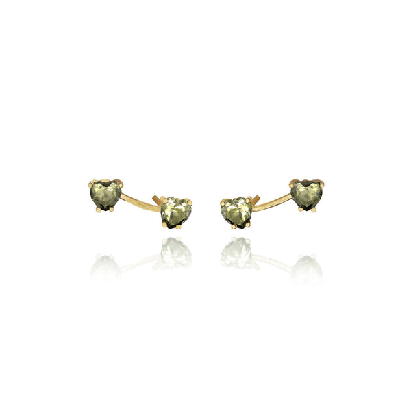Olive green Aroha earrings
